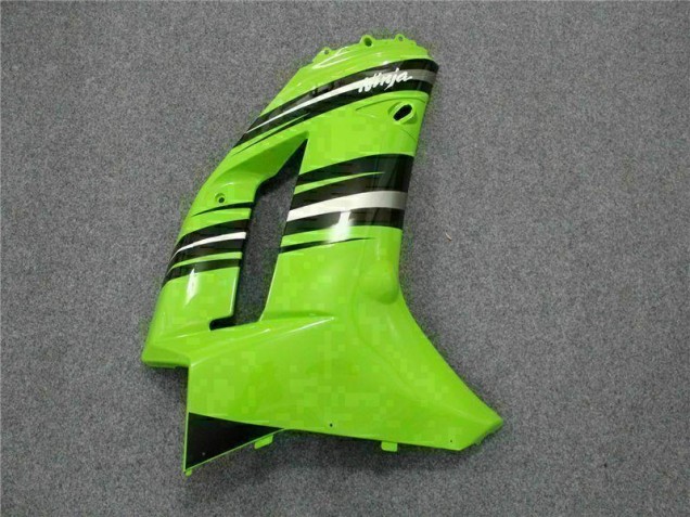Vert Noir Carénage Moto Kawasaki ZX6R 2007-2008 Vert Noir Carénage Moto Kawasaki ZX6R 2007-2008