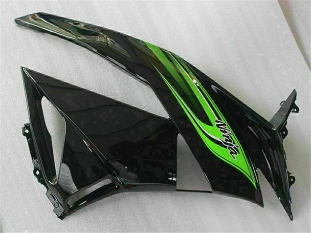 Vert Noir Carénage Moto Kawasaki ZX6R 2009-2012 Vert Noir Carénage Moto Kawasaki ZX6R 2009-2012
