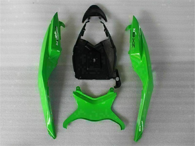 Vert Noir Carénage Moto Kawasaki ZX6R 2009-2012 Vert Noir Carénage Moto Kawasaki ZX6R 2009-2012