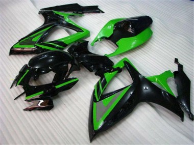 Vert Noir Carénage Moto Suzuki GSXR 600 / 750 K6 2006-2007