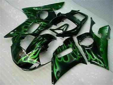 Vert Noir Carénage Moto Yamaha R6 1998-2002