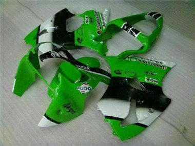 Vert Noir Carénages Moto & Carrosserie Kawasaki ZX6R 2000-2002