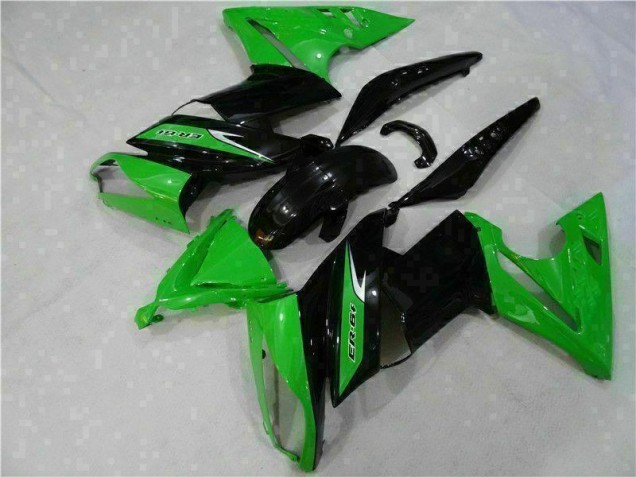 Vert Noir Carénages Moto Kawasaki EX650 2006-2008 Vert Noir Carénages Moto Kawasaki EX650 2006-2008