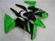 Vert Noir Carénages Moto Kawasaki EX650 2006-2008 Vert Noir Carénages Moto Kawasaki EX650 2006-2008