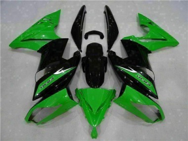 Vert Noir Carénages Moto Kawasaki EX650 2006-2008
