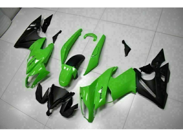 Vert Noir Carénages Moto Kawasaki EX650 2009-2011 Vert Noir Carénages Moto Kawasaki EX650 2009-2011