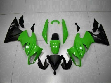 Vert Noir Carénages Moto Kawasaki EX650 2009-2011