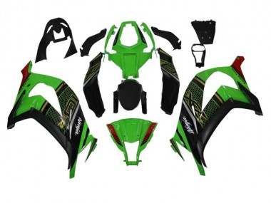 Vert Noir Carénages Moto Kawasaki ZX10R 2011-2015