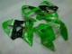 Vert Noir Carénages Moto Kawasaki ZX6R 2000-2002 Vert Noir Carénages Moto Kawasaki ZX6R 2000-2002