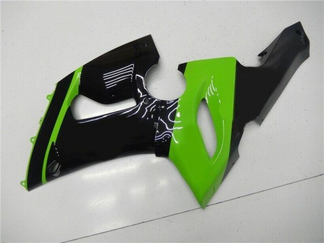 Vert Noir Carénages Moto Kawasaki ZX6R 2005-2006 Vert Noir Carénages Moto Kawasaki ZX6R 2005-2006