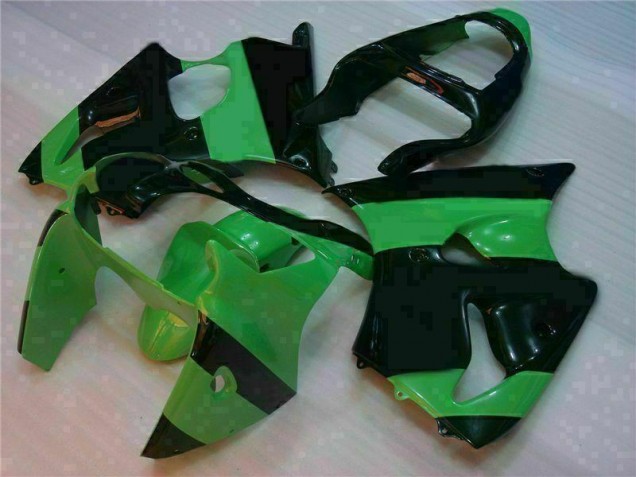 Vert Noir Carrosserie Moto Kawasaki ZX6R 2000-2002 Vert Noir Carrosserie Moto Kawasaki ZX6R 2000-2002
