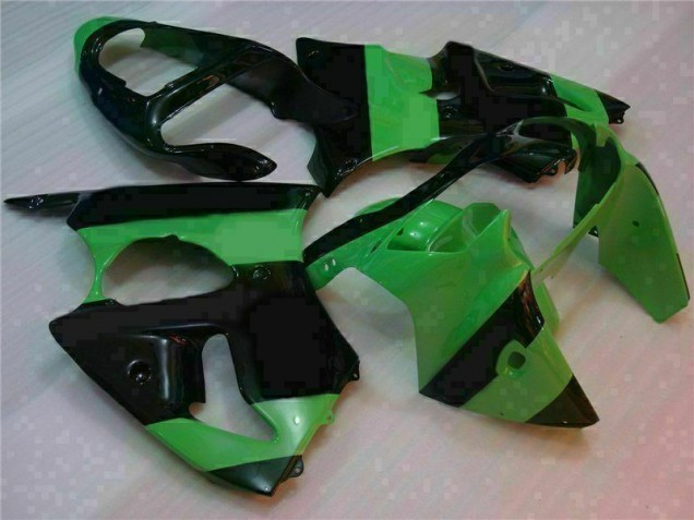 Vert Noir Carrosserie Moto Kawasaki ZX6R 2000-2002 Vert Noir Carrosserie Moto Kawasaki ZX6R 2000-2002
