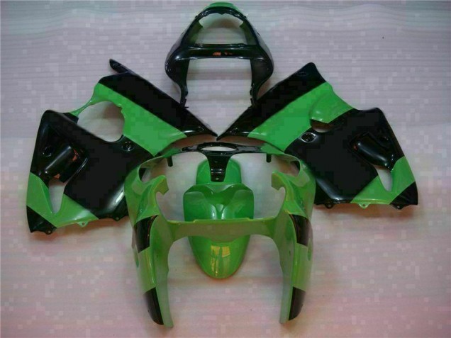 Vert Noir Carrosserie Moto Kawasaki ZX6R 2000-2002 Vert Noir Carrosserie Moto Kawasaki ZX6R 2000-2002