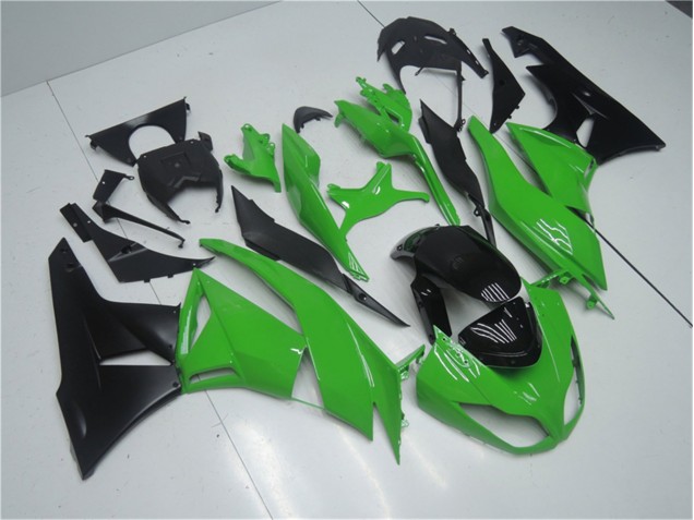 Vert Noir Carrosserie Moto Kawasaki ZX6R 2009-2012 Vert Noir Carrosserie Moto Kawasaki ZX6R 2009-2012