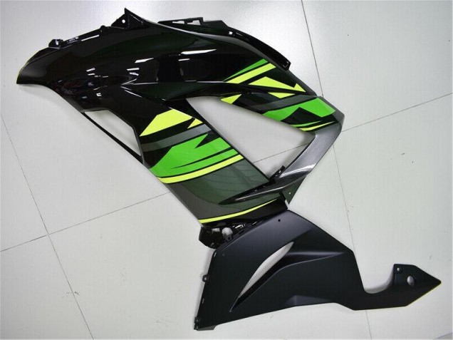 Vert Noir Carrosserie Moto Kawasaki ZX6R 2013-2018 Vert Noir Carrosserie Moto Kawasaki ZX6R 2013-2018