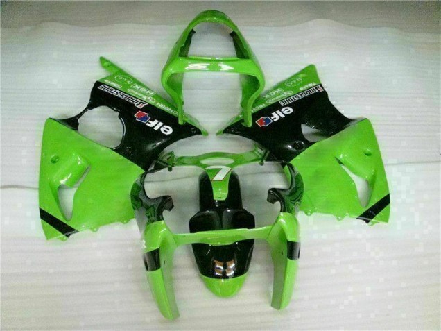 Vert Noir Kit Carénages Motos Complet Kawasaki ZX6R 2000-2002 Vert Noir Kit Carénages Motos Complet Kawasaki ZX6R 2000-2002