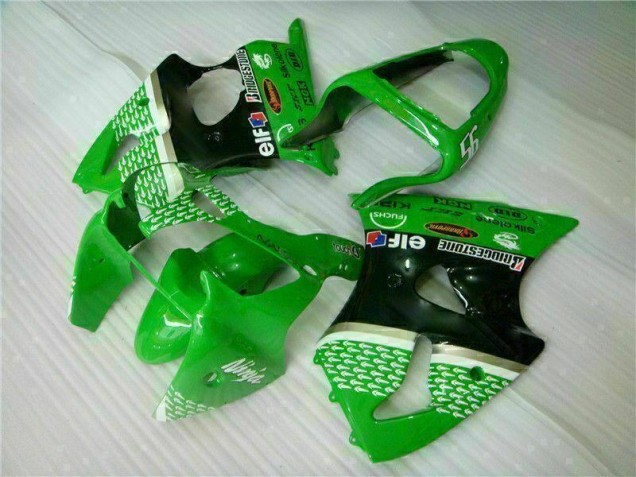 Vert Noir Kit Carénages Motos & Plastique Kawasaki ZX6R 2000-2002 Vert Noir Kit Carénages Motos & Plastique Kawasaki ZX6R 2000-2002