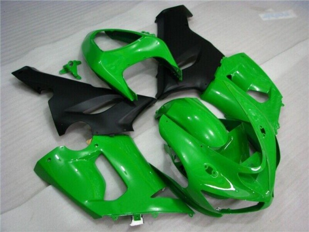 Vert Noir Mat Carénage Moto Kawasaki ZX6R 2005-2006 Vert Noir Mat Carénage Moto Kawasaki ZX6R 2005-2006