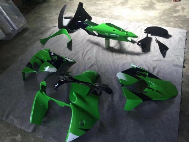 Vert Noir Mat Ink Bleu Carénage Moto Kawasaki ZX9R 2000-2001 Vert Noir Mat Ink Bleu Carénage Moto Kawasaki ZX9R 2000-2001