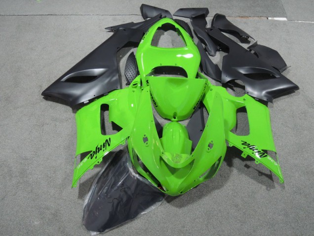 Vert Noir Ninja 636 Carénage Moto Kawasaki ZX6R 2005-2006 Vert Noir Ninja 636 Carénage Moto Kawasaki ZX6R 2005-2006