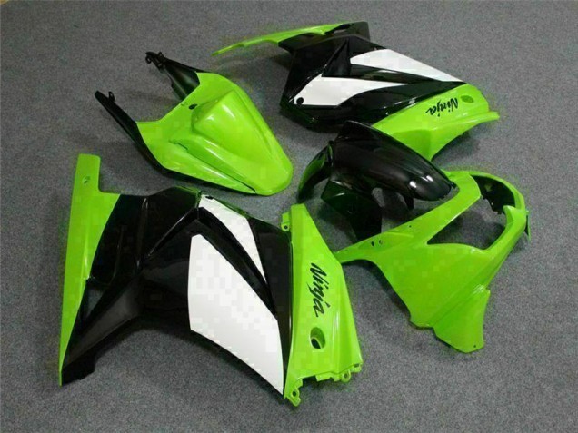 Vert Noir Ninja Carrosserie Moto Kawasaki EX250 2008-2012 Vert Noir Ninja Carrosserie Moto Kawasaki EX250 2008-2012