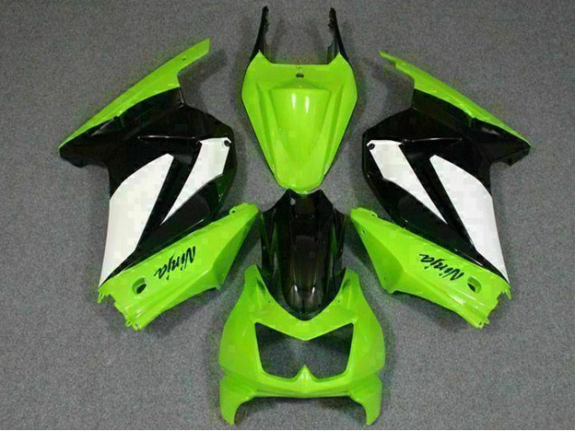 Vert Noir Ninja Carrosserie Moto Kawasaki EX250 2008-2012 Vert Noir Ninja Carrosserie Moto Kawasaki EX250 2008-2012