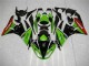 Vert Noir Rouge Carénage Moto Kawasaki ZX6R 2009-2012 Vert Noir Rouge Carénage Moto Kawasaki ZX6R 2009-2012