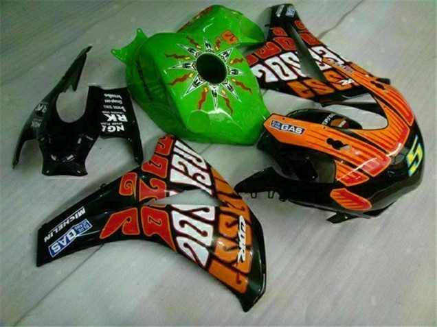 Vert Orange Carénage Moto Honda CBR 1000 RR 2008-2011 Vert Orange Carénage Moto Honda CBR 1000 RR 2008-2011