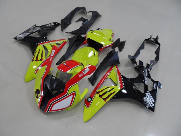 Vert Rouge Monster Carénage Moto BMW S1000RR 2009-2014 Vert Rouge Monster Carénage Moto BMW S1000RR 2009-2014