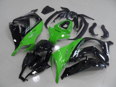 Vert et Noir Carénage Moto Kawasaki ZX10R 2011-2015