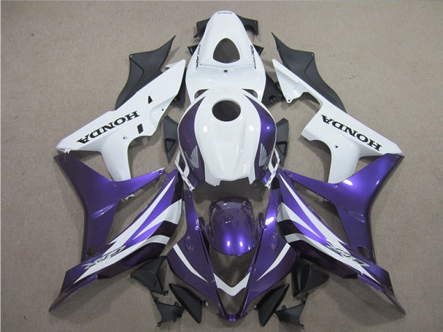 Violet Blanc Carénage Moto Honda CBR 600 RR 2007-2008 Violet Blanc Carénage Moto Honda CBR 600 RR 2007-2008