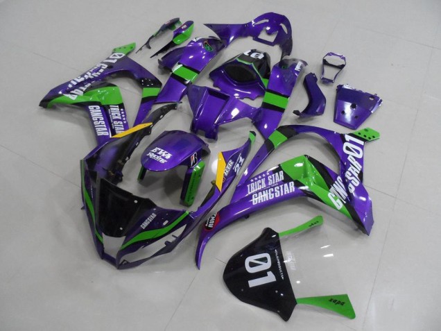 Violet Eva Carénage Moto Kawasaki ZX10R 2011-2015 Violet Eva Carénage Moto Kawasaki ZX10R 2011-2015